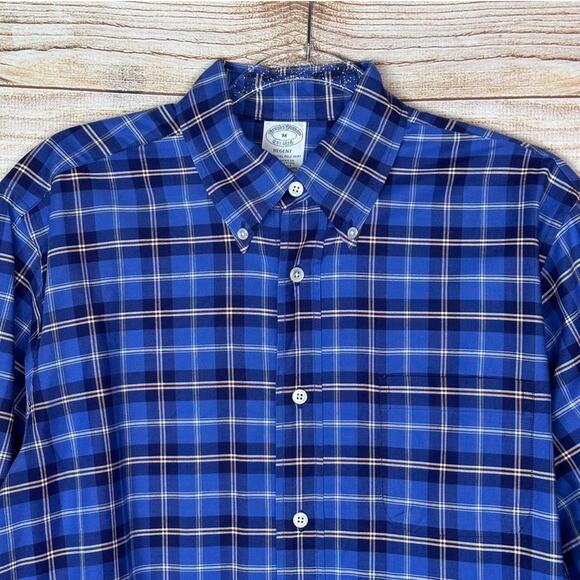 Brooks Brothers Regent Red, White & Blue Plaid Button Down - Picture 2 of 6